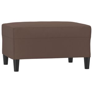 vidaXL Taburet, maro, 70x55x41 cm, piele ecologică