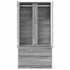 vidaXL Dulap de Baie Gri Sonoma 79,5 x 49 x 156 cm Lemn compozit