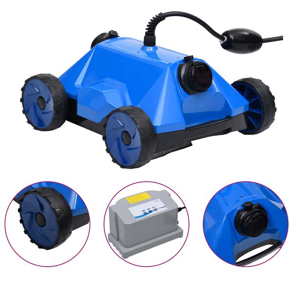 vidaXL &Icirc;ngrijitoare de piscină albastru 48 x 46 x 31.5 cm Plastic