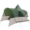 vidaXL Cort Teepee Verde 720 x 465 x 295 cm Poliester 185T cu strat PU