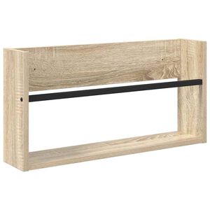 vidaXL Raft pentru reviste Stejar Sonoma 60 x 12 x 30 cm Lemn compozit