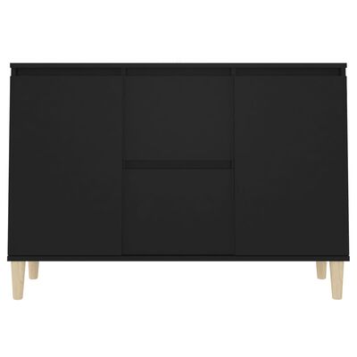 vidaXL Servantă, negru, 103,5x35x70 cm, PAL