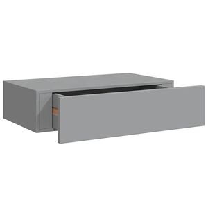 vidaXL Dulap de perete cu sertare, gri, 40x23,5x10 cm, MDF