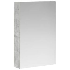 vidaXL Dulap cu oglindă pentru baie Gri din beton 40 x 10,5 x 60,5 cm