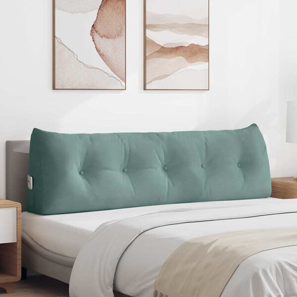 vidaXL Perna pentru spate Verde Mării 160 x 24 x 50 cm Catifea