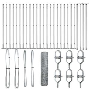 vidaXL St&acirc;lp de gard. Argintiu