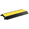 vidaXL Rampă de protecție cabluri, 3 canale, cauciuc 93 cm
