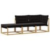 vidaXL Set de canapele de exterior Lemn Solid de Acacia Alb