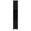 vidaXL Set de mobilier pentru baie 3 pcs Stejar Negru 30 x 30 x 190 cm