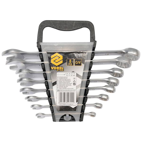 VOREL Set de chei combinate 6-19 mm, 8 piese