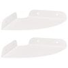 vidaXL Raft Suspendat pentru Colț 2 buc. Alb 15 x 15 x 2 cm