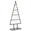 vidaXL Pom de Crăciun din metal KUOPIO 60 cm Alb cald