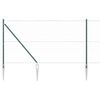 vidaXL Gard hexagonal cu st&acirc;lp 50 x 1,2 m Oțel cu strat de PVC Verde