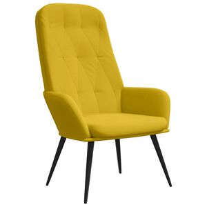 vidaXL Scaun de relaxare, galben muștar, catifea