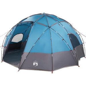 vidaXL Cort cu dome cu acoperiș albastru 475 x 475 x 235 cm tafta