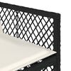 vidaXL Set mobilier de grădină cu perne, 9 piese, negru, poliratan