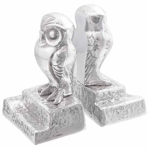 vidaXL Suporturi pentru cărți 2 buc. Argintiu 12 x 9 x 19 cm Aluminiu