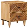 vidaXL Noptieră Maro 40 x 33,5 x 46 cm Lemn de mango solid