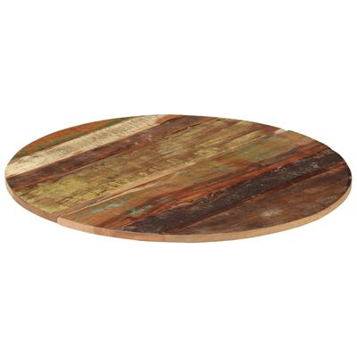 vidaXL Blat de masă rotund, 70 cm, lemn masiv reciclat, 15-16 mm