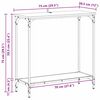 vidaXL Masă de consolă Lemn vechi 75 x 30.5 x 75 cm Lemn compozit