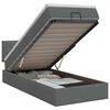 vidaXL Pat ottoman cu saltea Gri &icirc;nchis 100 x 200 cm Țesătură