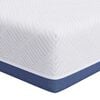 vidaXL Saltea Mediu ferm 120 x 200 cm Alb și albastru