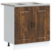 vidaXL Dulap de bucătărie Kalmar Stejar fumuriu 80 x 46 x 81,5 cm