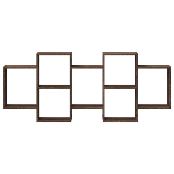 vidaXL Raft de perete, stejar maro, 159x18x65 cm, lemn compozit