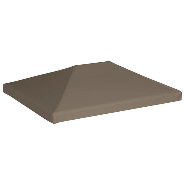 vidaXL Acoperiș pentru pavilion, 3 x 3 m, gri taupe, 310 g/m²