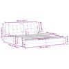 vidaXL Cadru de pat fără saltea, Zadar, cappuccino, 200x200 cm, piele ecologică