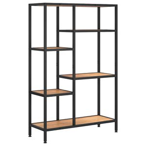 vidaXL Bibliotecă, 80x30x120 cm, oțel și lemn prelucrat