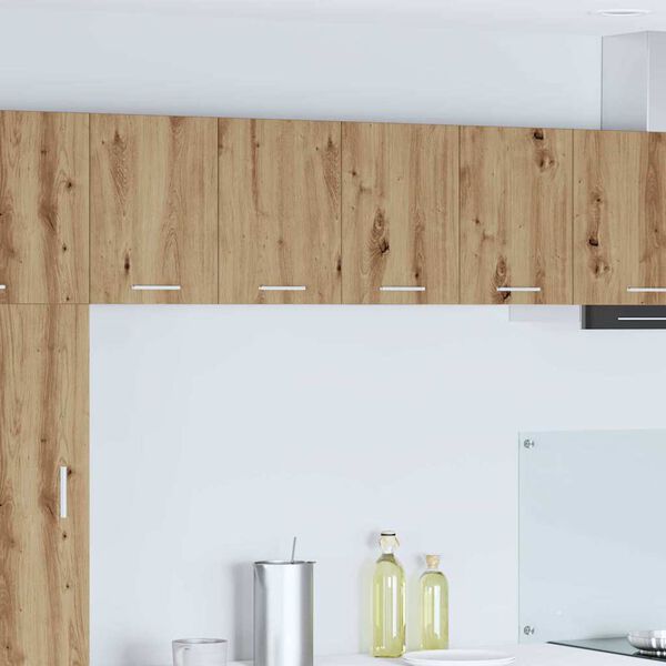 vidaXL Dulap suspendat 2 pcs Stejar Artisan și Alb 60 x 31 x 40 cm