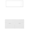 vidaXL Set mobilier de baie, 2 piese, alb, PAL