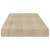 vidaXL Rafturi de perete suspendate, 4 buc., stejar 60x23,5x3,8 cm MDF