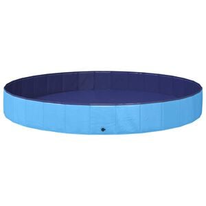 vidaXL Piscină pentru c&acirc;ini albastru &Oslash;300 x 38 cm PVC gros