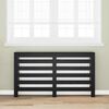 vidaXL Capac pentru radiator Stejar Negru 149 x 20 x 82 cm
