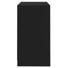 vidaXL Servantă, negru, 70x41x75 cm, lemn prelucrat