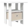 vidaXL Noptieră Alb 41 x 40 x 45 cm Lemn prelucrat