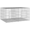 vidaXL Cușcă pentru iepuri, 2 panouri, 110x79x54 cm, fier galvanizat