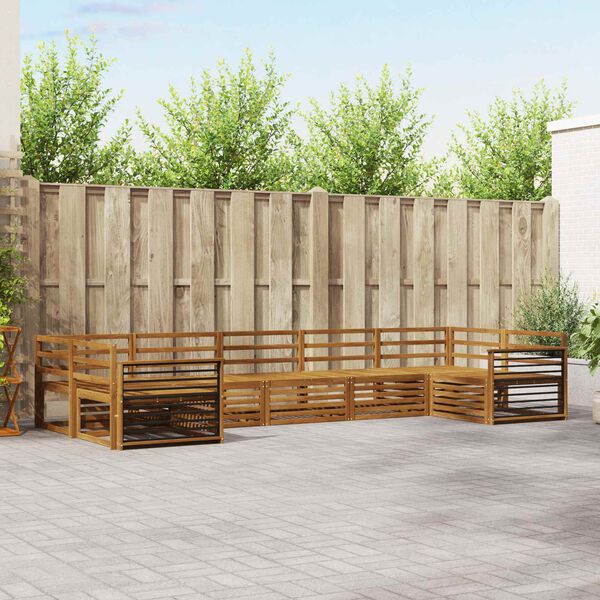 vidaXL Seturi de canapele 7 pcs natural Lemn Solid de Acacia