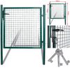 vidaXL Poartă de gard cu o singură ușă 100x100 cm, oțel vopsit în câmp electrostatic