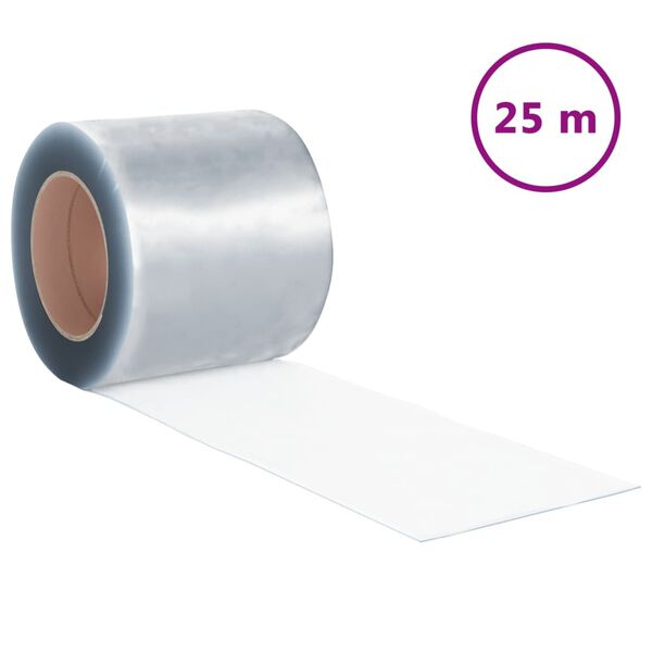 vidaXL Rolă de perdea din benzi, 1,6 mm x 200 mm, PVC, 25 m