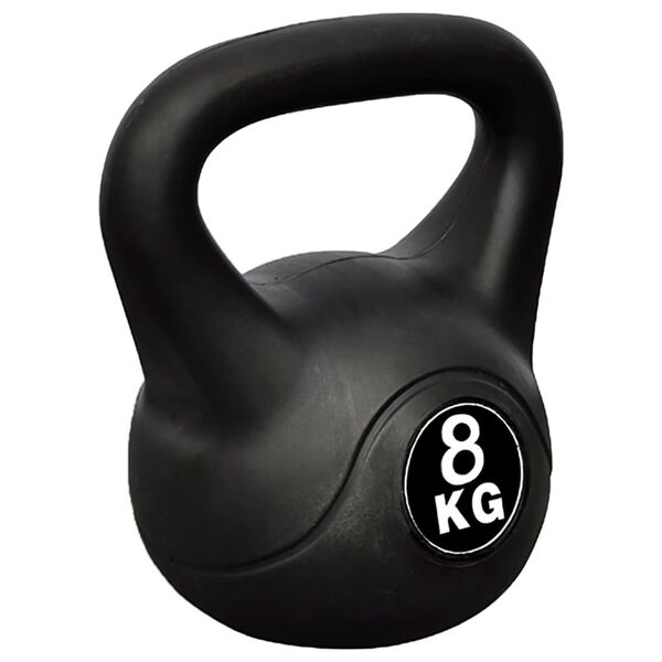 vidaXL Greutate tip bilă cu mâner Kettlebell, 8 kg