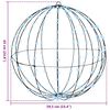 vidaXL Bola cu 192 LED Alb rece 60 cm Metal