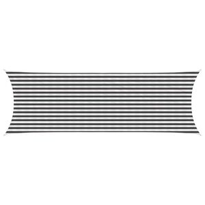 vidaXL P&acirc;nză de umbră 2 x 6 m HDPE Dreptunghiular Antracit și Alb