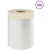 vidaXL Folie de Praful cu Bandă Adezivă 12 buc. Transparent HDPE