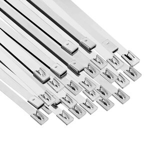 vidaXL Legătură pentru cablu 250 buc. 7,9 x 800 mm Argintiu