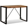 vidaXL Masă de bucătărie, 120 cm, lemn masiv reciclat