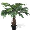 vidaXL Palmier artificial realist Cycus, cu ghiveci, 80 cm