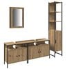 vidaXL Set de mobilier pentru baie 4 buc. Stejar Artizanal